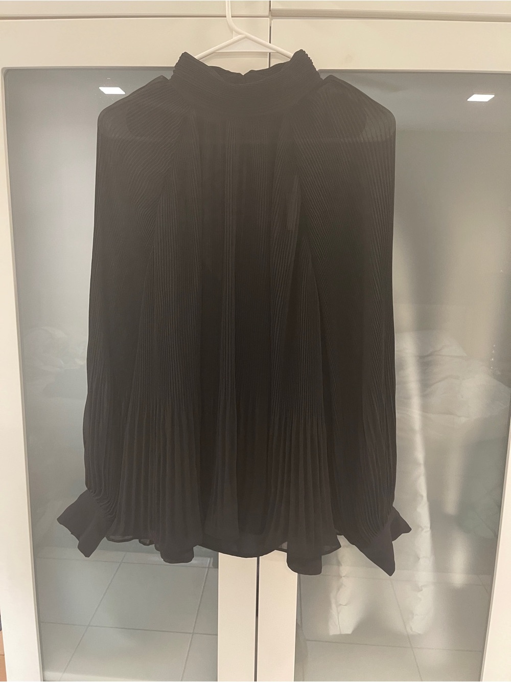Banana Republic Black Pleated blouse